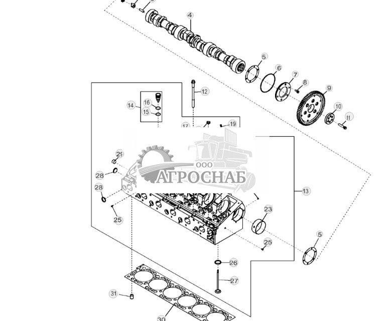 5107 Головка блока цилиндров с клапанами - ST132529 71.jpg